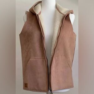 RALPH LAUREN Women’s Winter Vest - Faux Suede with Warm Lining